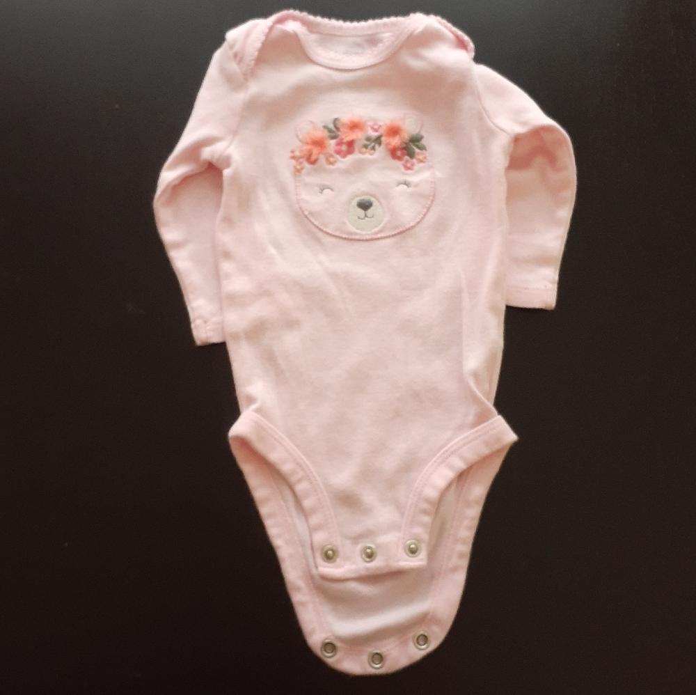 Pink long sleeve onesie